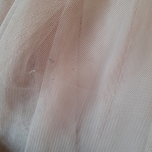 Zunie Gray Dress with Gold Sequin Heart, pink skirt - Picture 4 of 4